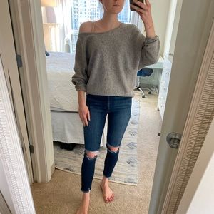 Free People Cashmere Sweater Grey Size Small